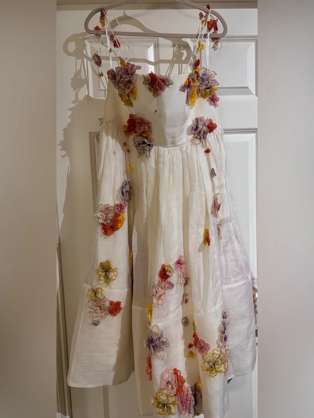 NWT Zimmermann Postcard Appliqué Midi Dress